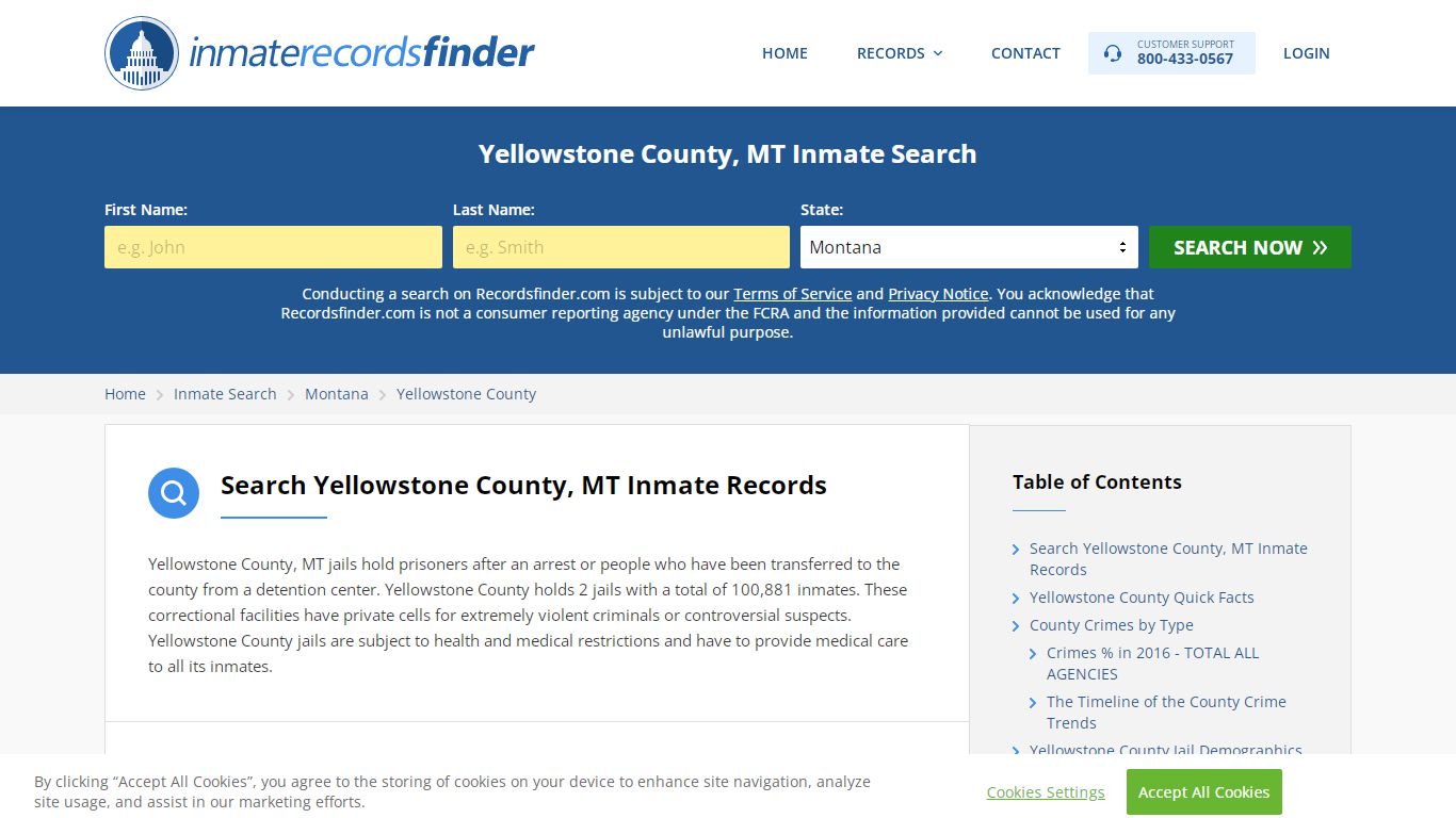 Yellowstone County, MT Inmate Lookup & Jail Records Online