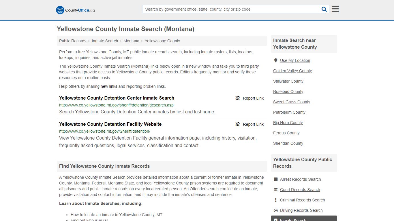 Inmate Search - Yellowstone County, MT (Inmate Rosters ...